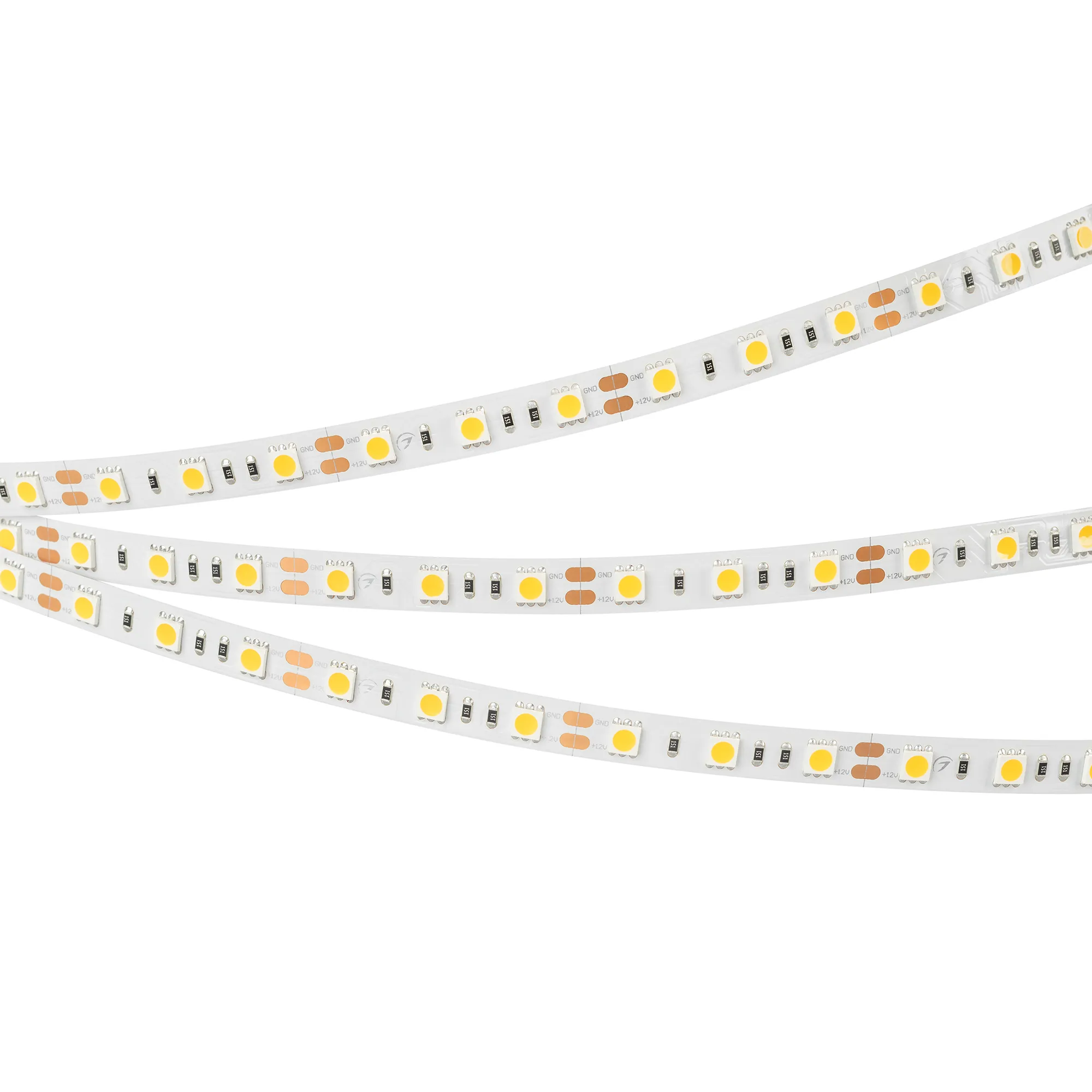 Лента светодиодная RT-B60-10mm 12V Warm3000 (14.4 W/m, IP20, 5060, 5m) (Arlight, 14.4 Вт/м, IP20) - изображение товара