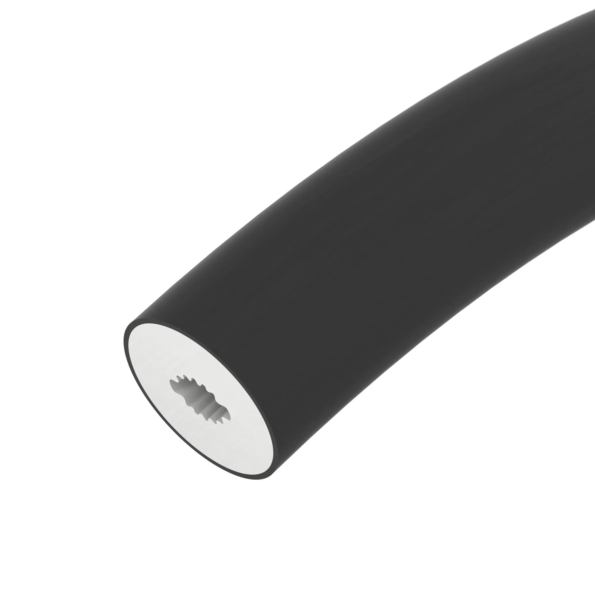 Силиконовый профиль WPH-FLEX-D22-360deg-S8-5m BLACK (Arlight, Силикон) - изображение товара