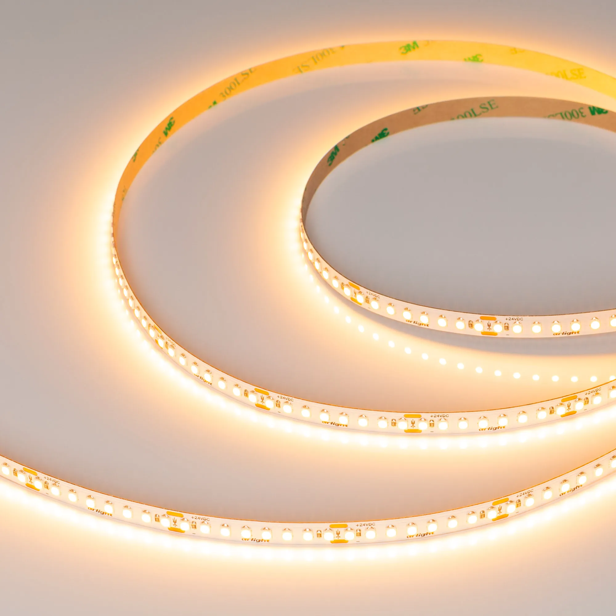 Лента UL-A176-8mm 24V Warm2400 (15 W/m, IP20, 5m) (Arlight, 7 лет) - изображение товара