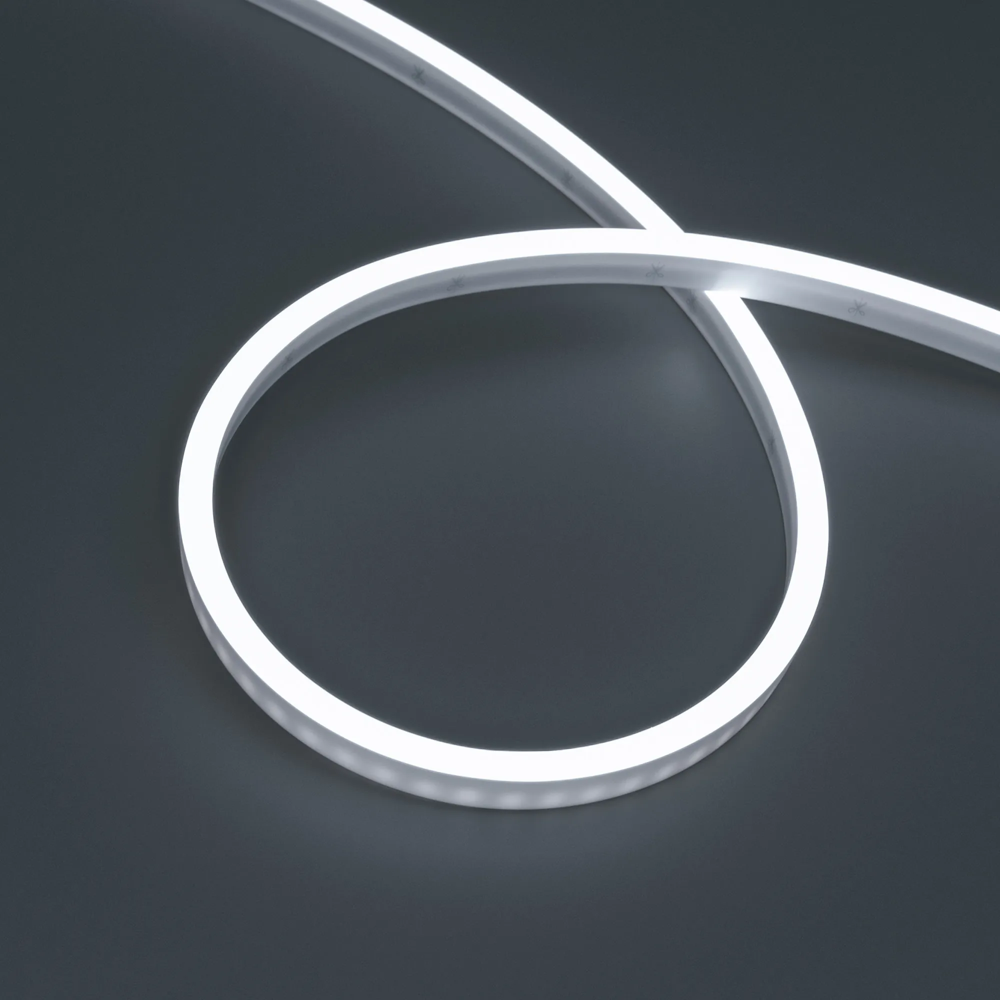 Лента герметичная WAVE-SIDE-PU-A120-06x12mm 24V White5700 (8 W/m, IP68, 5m, wire x2) (Arlight, Вывод боковой, 3 года) - изображение товара