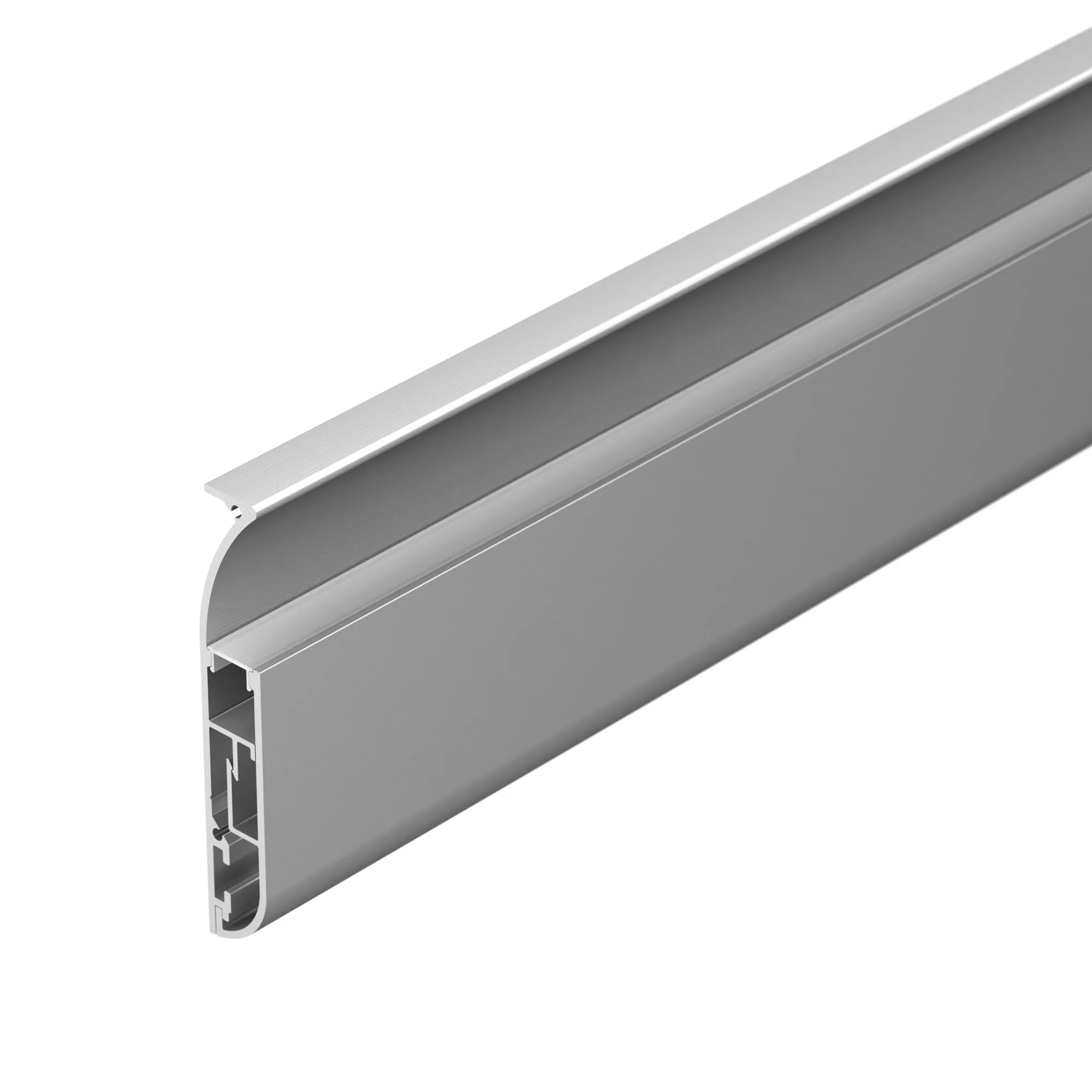 Профиль с экраном ARH-PLINTUS-INT-2500 ANOD+OPAL (Arlight, Алюминий) - изображение товара