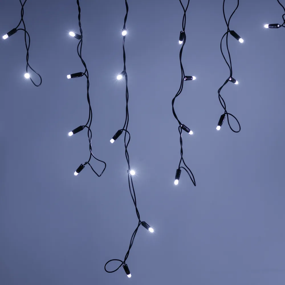 Светодиодная гирлянда ARD-EDGE-CLASSIC-2400x600-BLACK-88LED-MILK-STD White (230V, 6W) (Ardecoled, IP65)