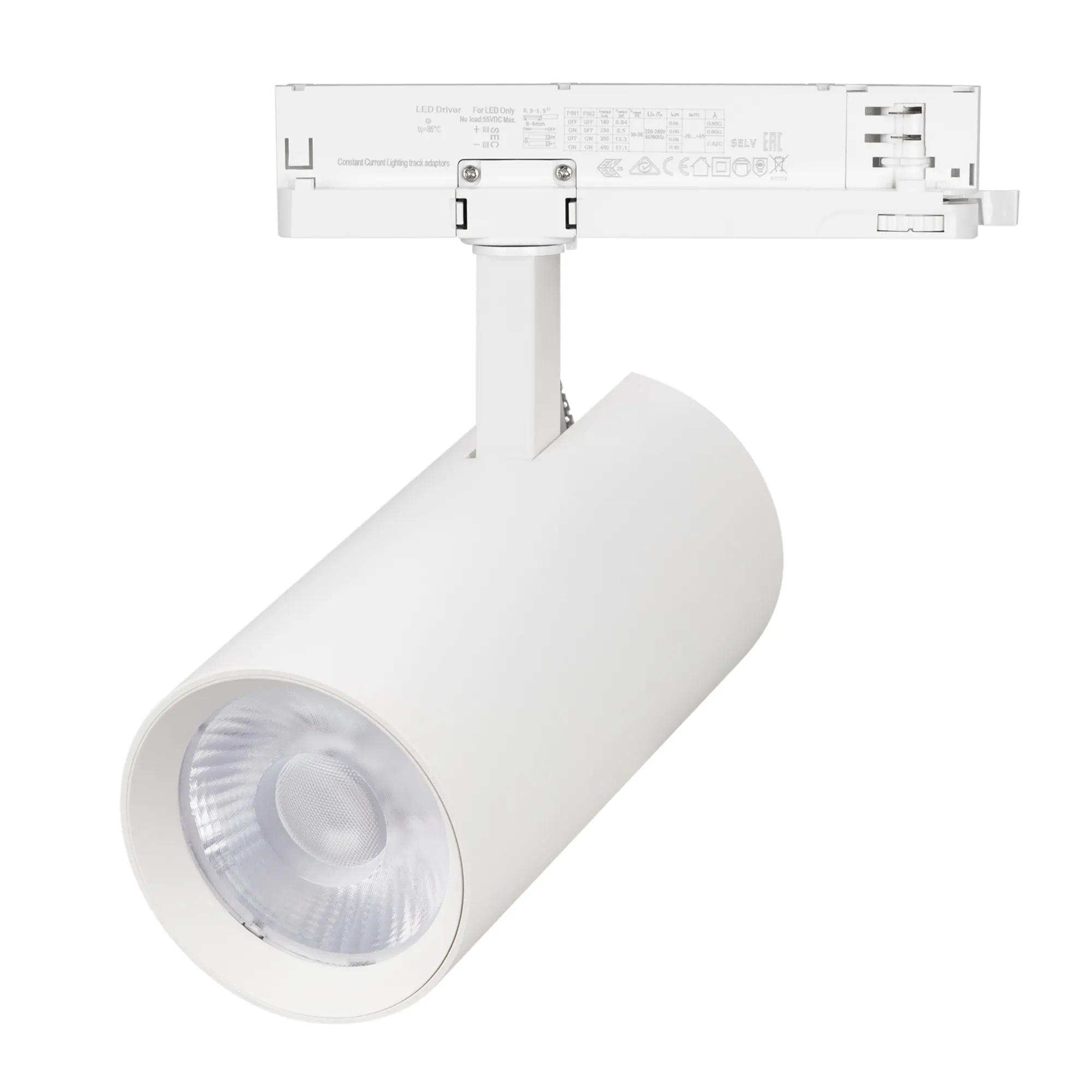 Светильник LGD-GERA-4TR-R90-40W Day4000 (WH, 24 deg, 230V, DALI) (Arlight, IP20 Металл, 5 лет)