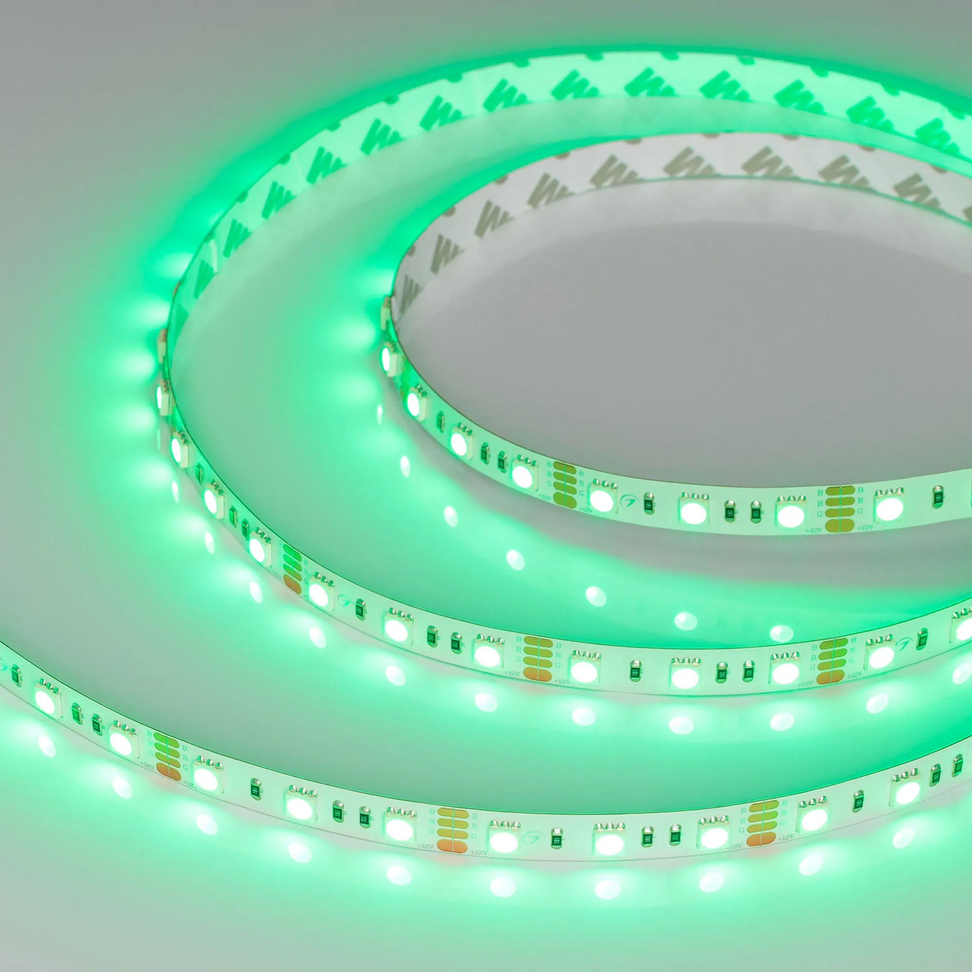 Лента светодиодная RT-B60-10mm 12V RGB (14.4 W/m, IP20, 5060, 5m) (Arlight, Открытый)